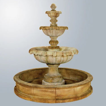 Giannini Garden Jardin Three Tier Pond Fountain